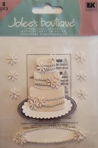 Jolee's Boutique Dimensional Sticker - wedding cake  - small pack