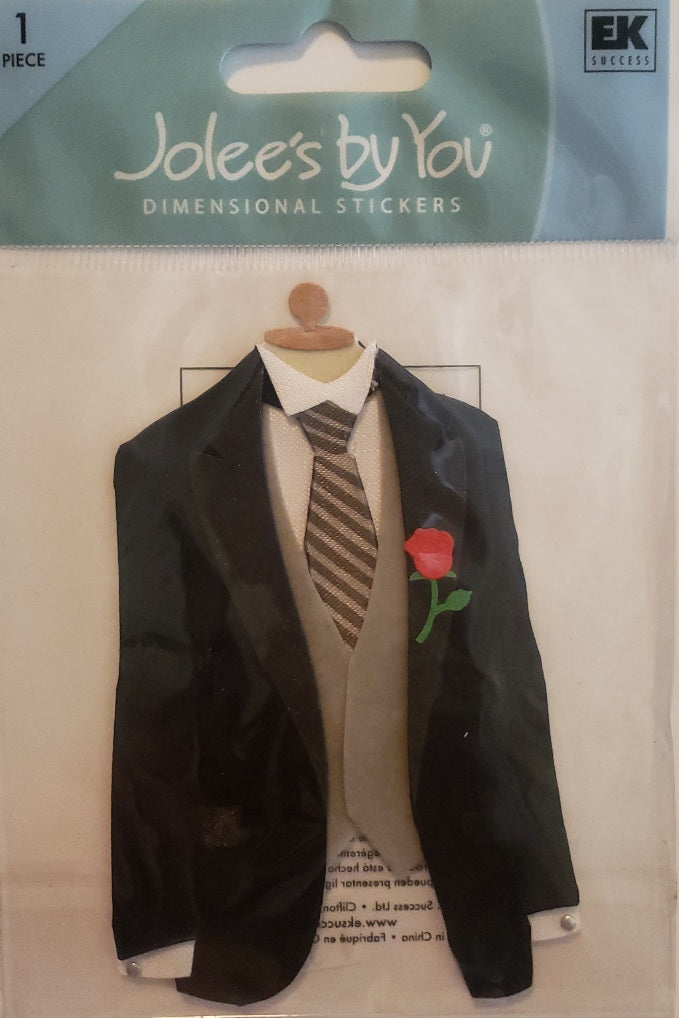 Jolee's Boutique Dimensional Sticker - Tuxedo groom - small pack