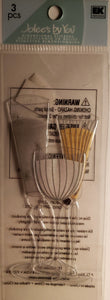 Jolee's by you Boutique Dimensional Sticker - wine glasses - small skinny pack
