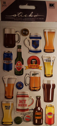 Sticko flat sticker sheet - my beer foil