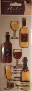 Sticko epoxy sticker sheet - wine drinks