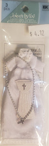 Jolees dimensional sticker - baptismal gown  - small set