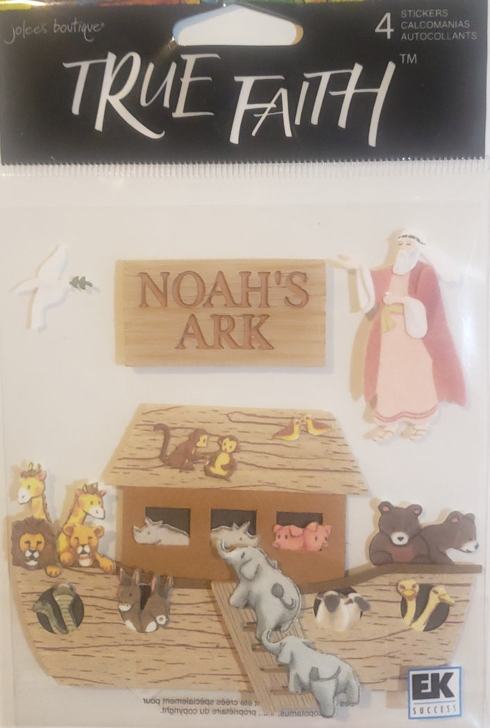 Jolees dimensional sticker - Noahs arc true faith - medium set