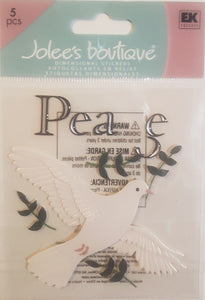 Jolees dimensional sticker - true faith peace dove - medium set