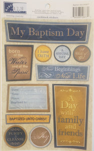 Karen Foster cardstock sticker - my baptism day