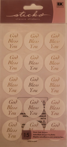 Sticko flat Sticker pack  - seals of God Bless you