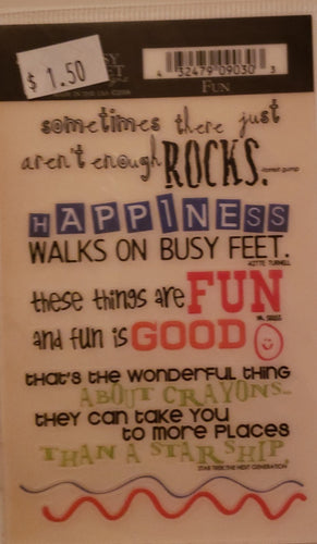 Daisy Bucket - quote sticker rub on - fun