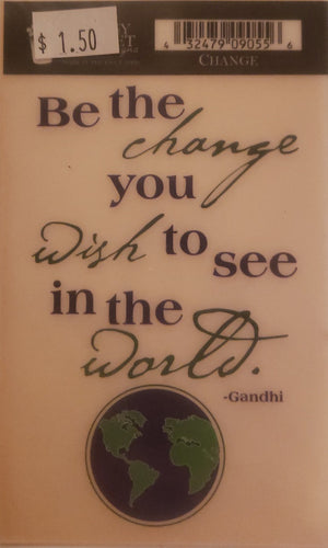 Daisy Bucket - quote sticker rub on - change