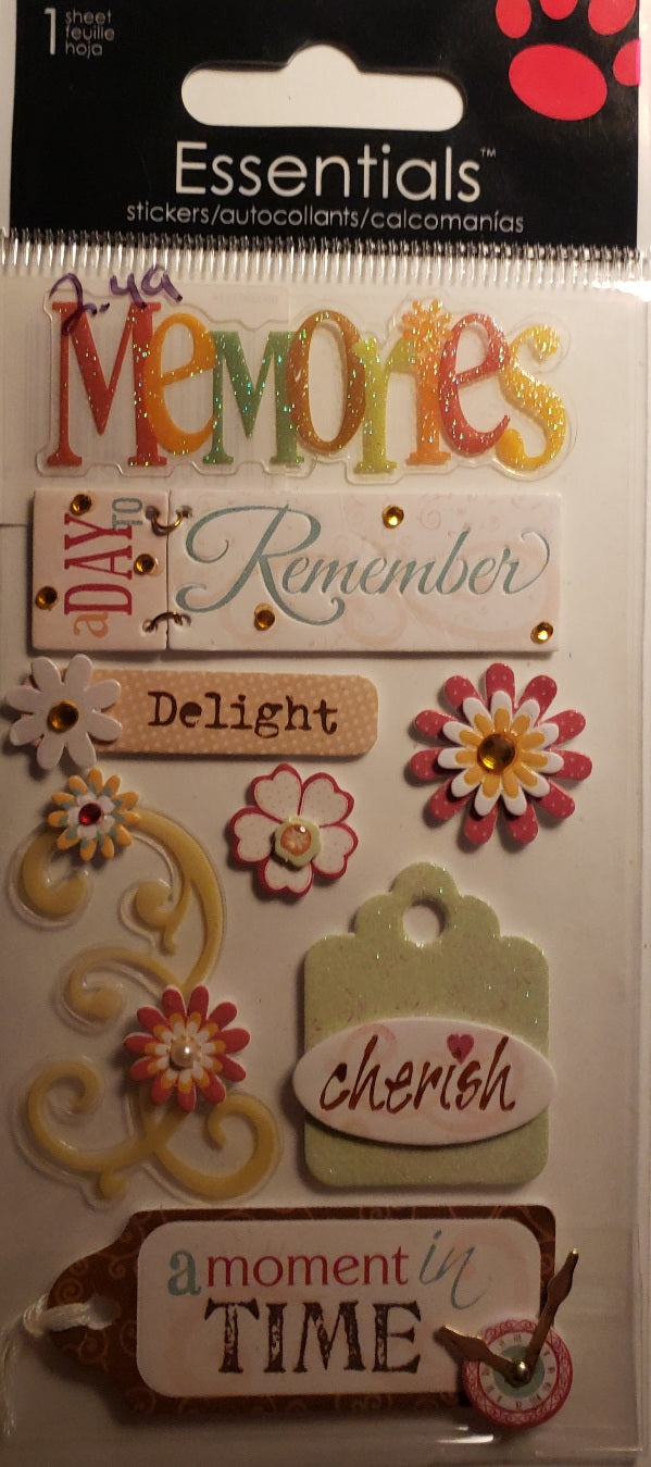 Sandy Lion  - sticker dimensional essentials - memories
