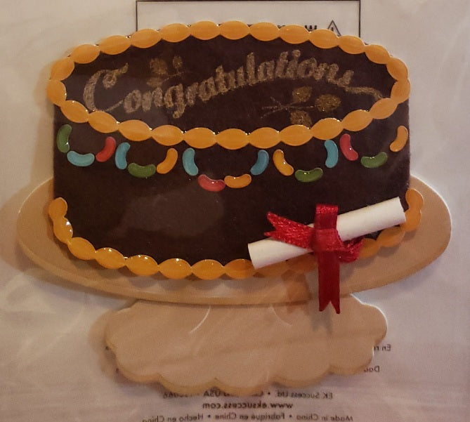 Jolee's Boutique Dimensional Sticker - grad cake - small pack