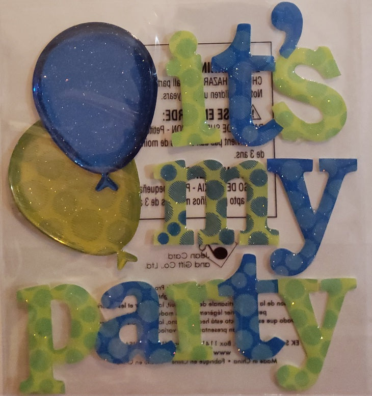 Jolee's Boutique Dimensional Sticker - its my party   - small pack