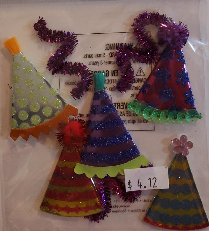 Jolee's Boutique Dimensional Sticker -  party hats - small pack