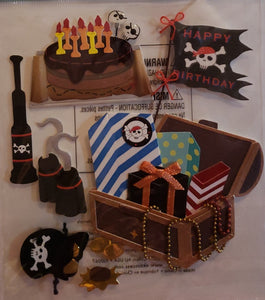 Jolee's Boutique Dimensional Sticker - pirate party  - small pack