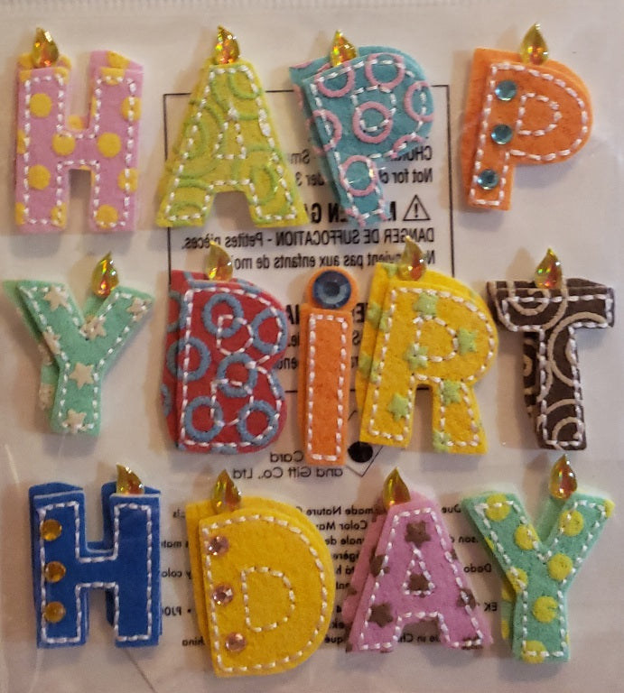 Jolee's Boutique Dimensional Sticker - Happy Birthday - small pack