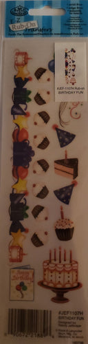 Royal Langnickel rub-ons -  birthday fun