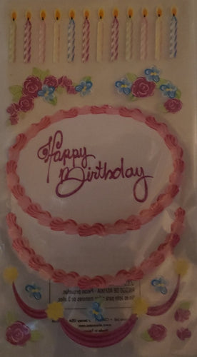 Sticko -  flat sticker sheet - decorate your cake 1 glitter