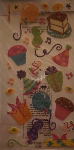 Sticko -  flat sticker sheet xl - birthday bash glitter