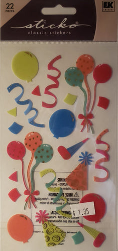 Sticko -  flat sticker sheet - party