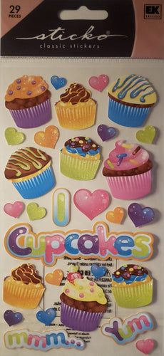 Sticko -  flat sticker sheet - party goodies glitter