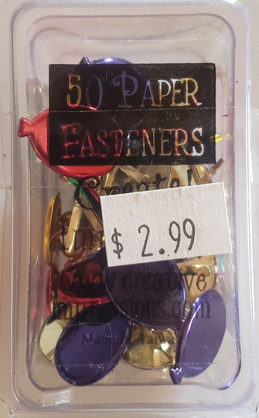 Creative impressions -  brads - metallic balloons fasteners 50 pc