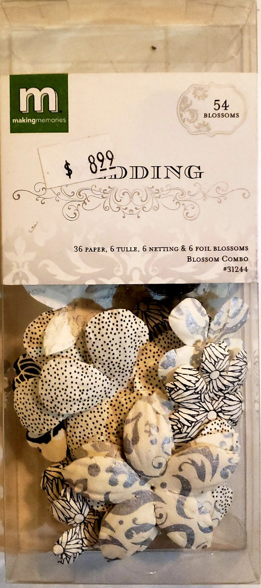 Making Memories  - Fabric flower Wedding - blossom combo