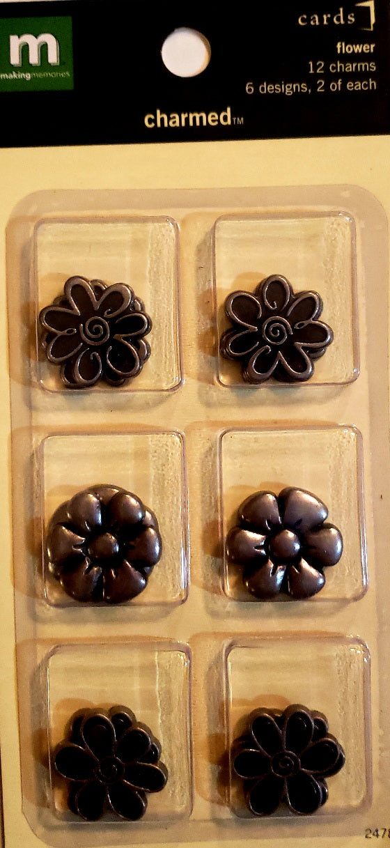 Making Memories  - metal flower embellishments charmed