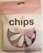 Load image into Gallery viewer, Pebbles inc -  chipboard glitter shapes - Chips Flowers, tags, shapes - baby pink