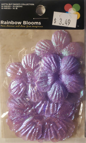 Imaginisce  - rainbow blooms shimmer silk Fabric flowers