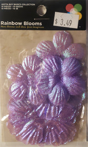 Imaginisce  - rainbow blooms shimmer silk Fabric flowers