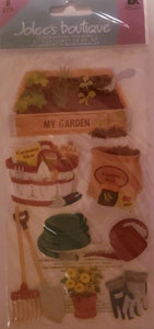Jolee's by you Boutique Dimensional Sticker -  gardening  - large pack