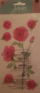 Jolee's by you Boutique Dimensional Sticker - red roses  - large pack
