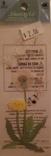 Jolee's by you Boutique Dimensional Sticker - Dandelion flowers -  small pack