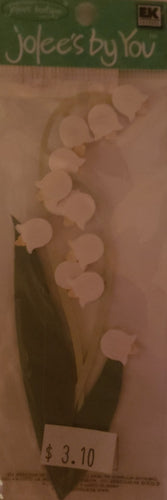 Jolee's by you Boutique Dimensional Sticker - lily of the valley flowers -  small pack