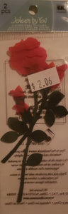 Jolee's by you Boutique Dimensional Sticker - red rose -  small pack