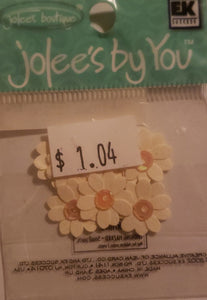 Jolee's by you Boutique Dimensional Sticker - ivory primrose flower - x small pack