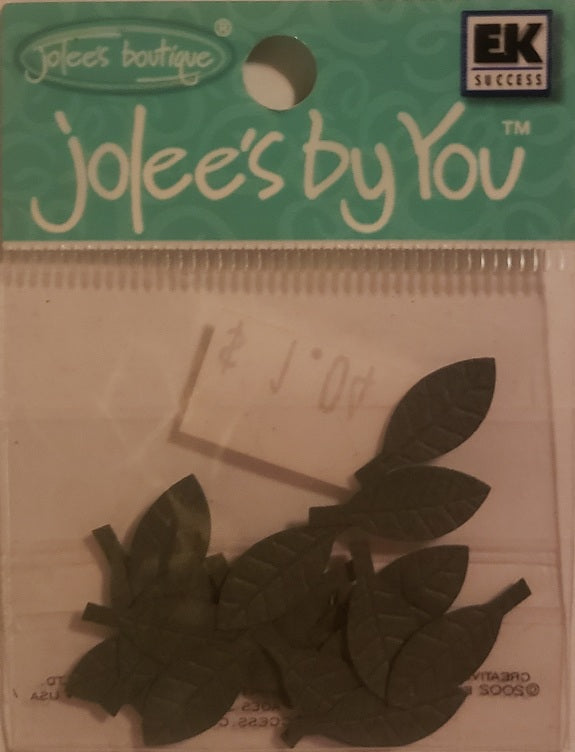 Jolee's by you Boutique Dimensional Sticker - birch leaves dark green - x small pack