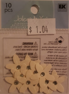 Jolee's by you Boutique Dimensional Sticker - ivory freesia flower - x small pack