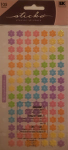 Sticko flat sticker sheet - jelly flowers