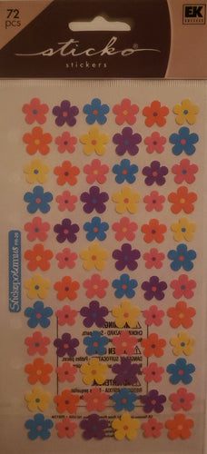 Sticko flat sticker sheet - mini flowers