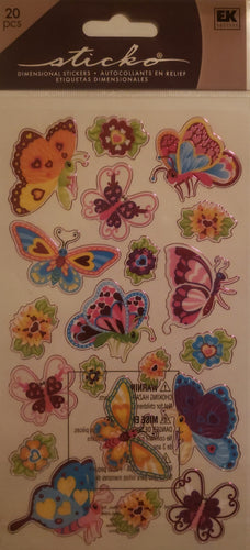 Sticko flat sticker sheet - magical butterflies