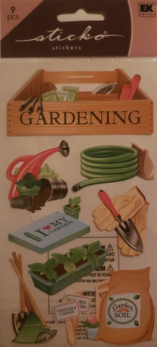 Sticko flat sticker sheet - gardening