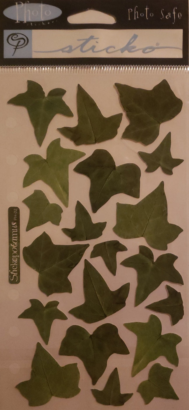 Sticko flat sticker sheet - photo ivy leaves