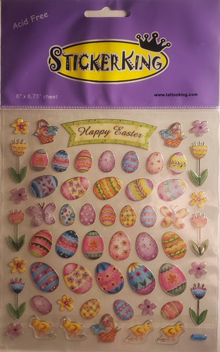 Sticker king  -  clear sticker sheet - Easter