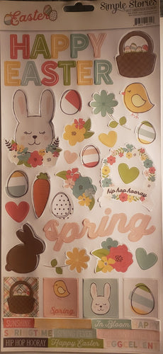 Simple stories -  cardstock sticker sheet - Easter