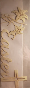 Scrapbook studios - Scrapbook 101 -  cardstock laser cut title - Easter