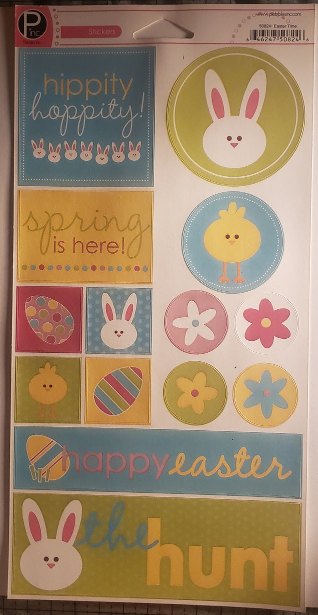 Pebbles Inc -  cardstock sticker - Easter time images