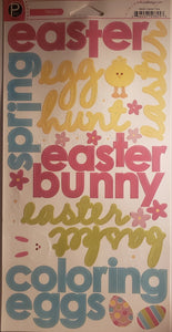 Pebbles Inc -  cardstock sticker - Easter time words