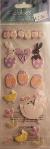 Jolees dimensional sticker - Easter Animals -  medium tall package
