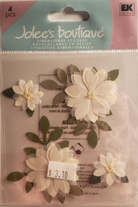 Jolee's Boutique Dimensional Sticker -  vanilla flowers