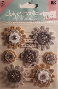 Jolee's Boutique Dimensional Sticker -  felt flowers